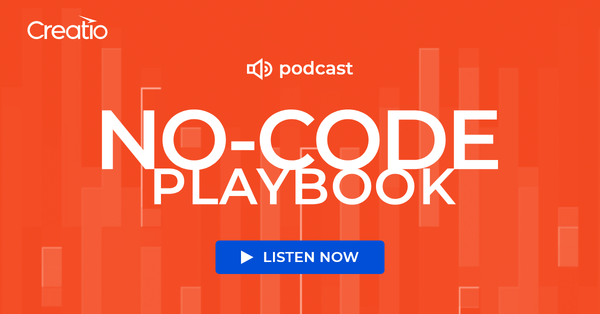 NoCode Playbook podcast Creatio
